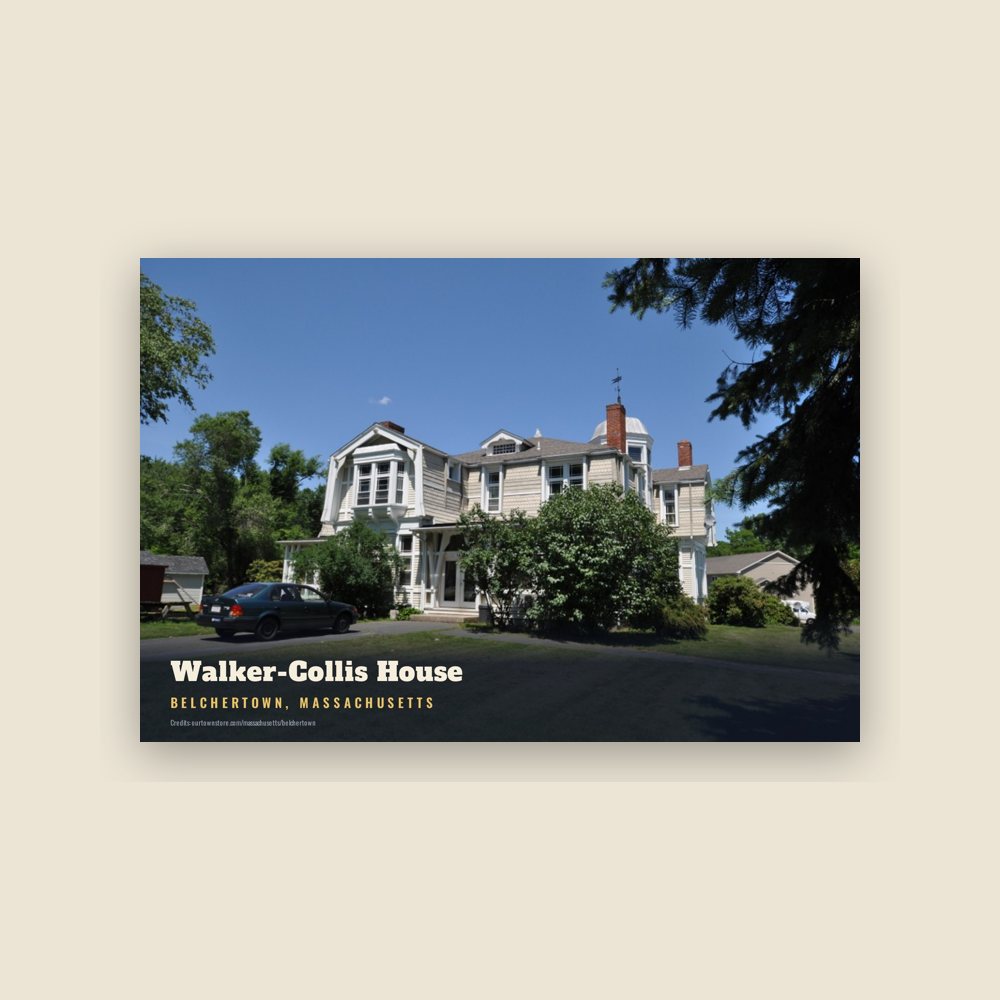 Belchertown Walker-Collis House Postcard