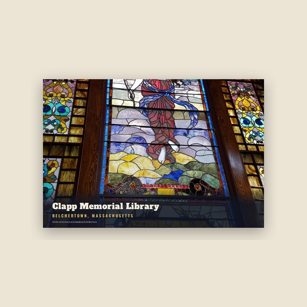 Belchertown Clapp Memorial Library Postcard