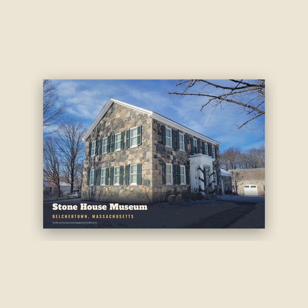 Belchertown Stone House Museum Postcard