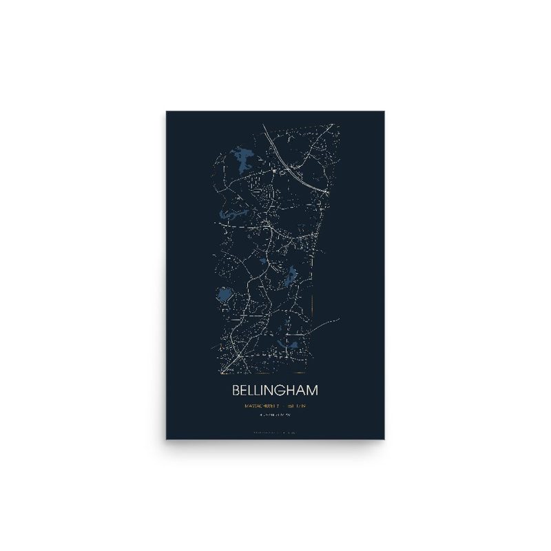 Bellingham Street Map Poster · Midnight