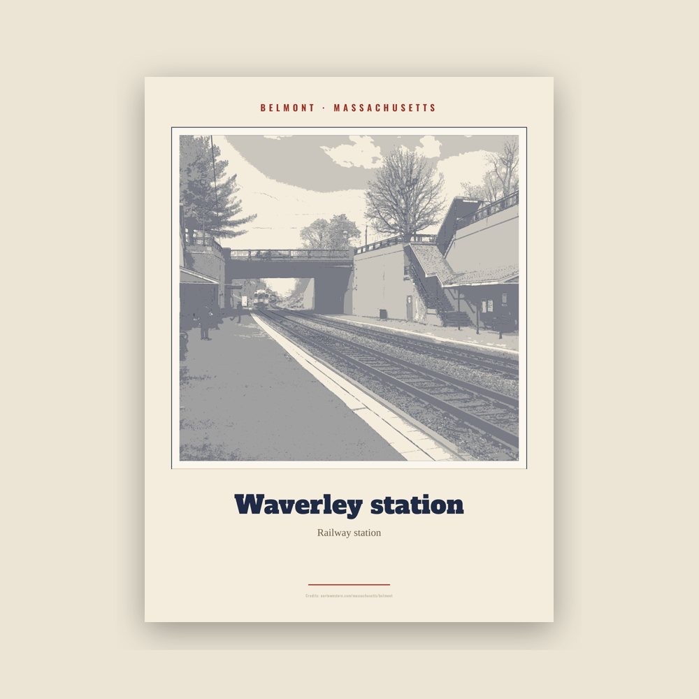 Belmont Waverley station Landmark Print