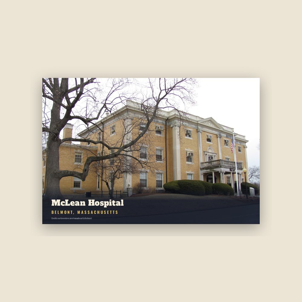 Belmont McLean Hospital Postcard