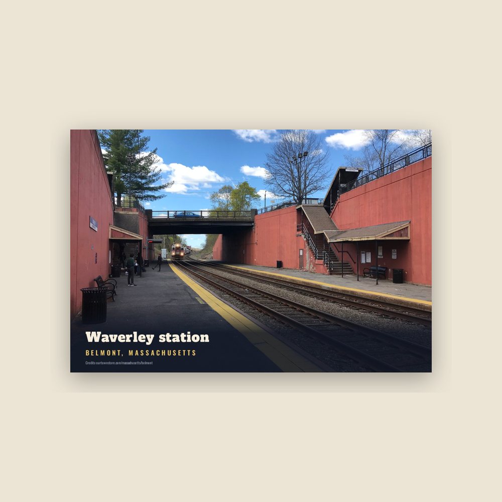 Belmont Waverley station Postcard