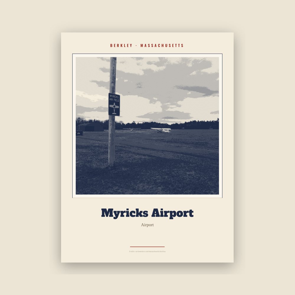 Berkley Myricks Airport Landmark Print