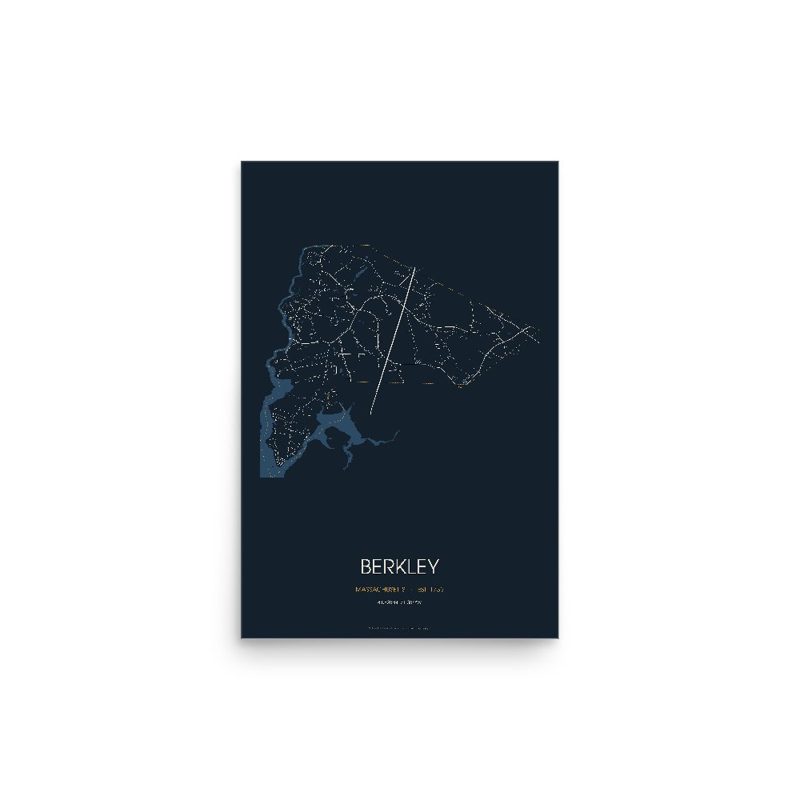 Berkley Street Map Poster · Midnight
