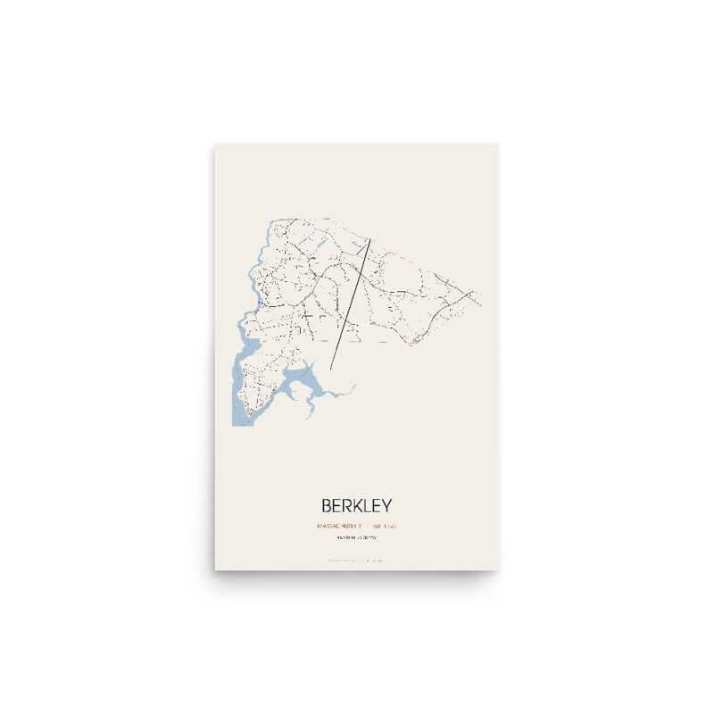 Berkley Street Map Poster · Linen
