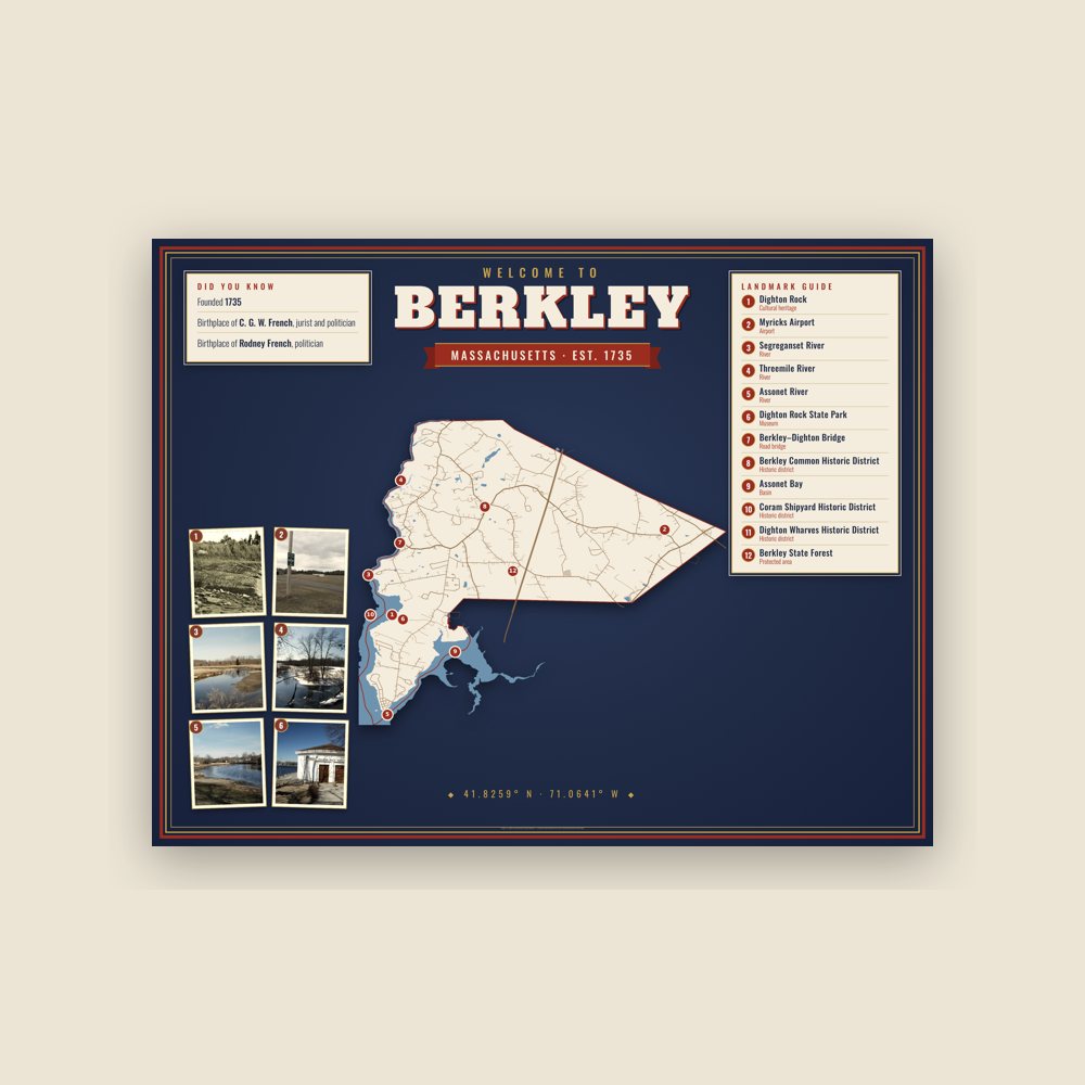 Berkley Map Placemat