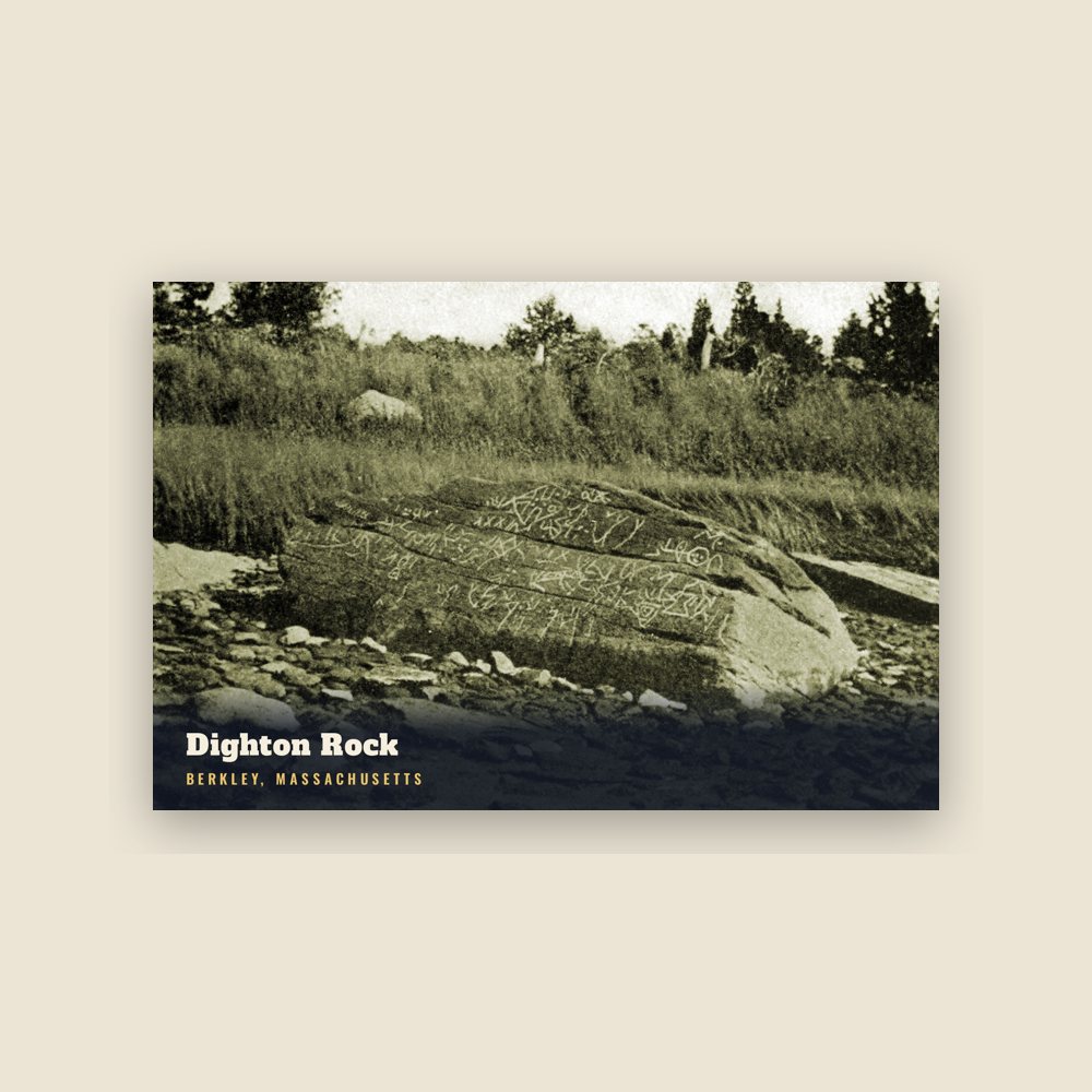 Berkley Dighton Rock Postcard