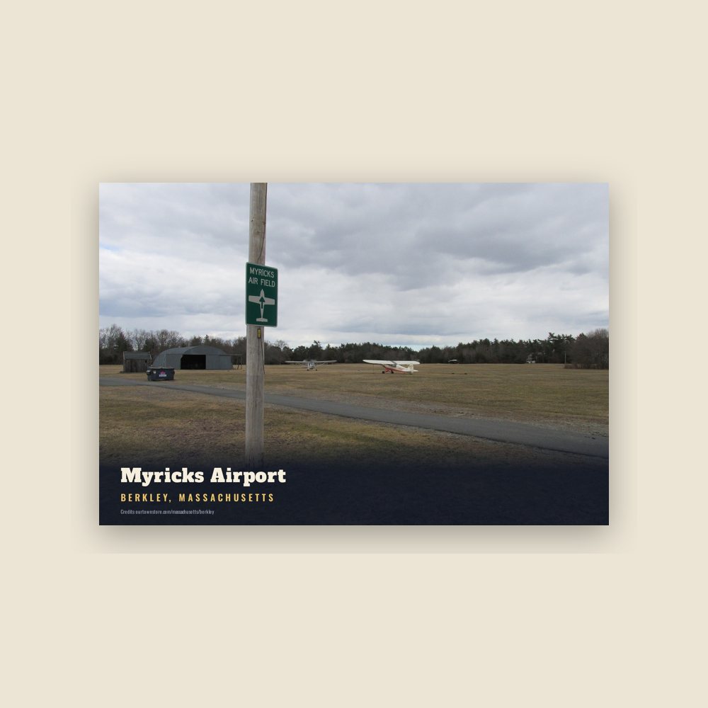Berkley Myricks Airport Postcard