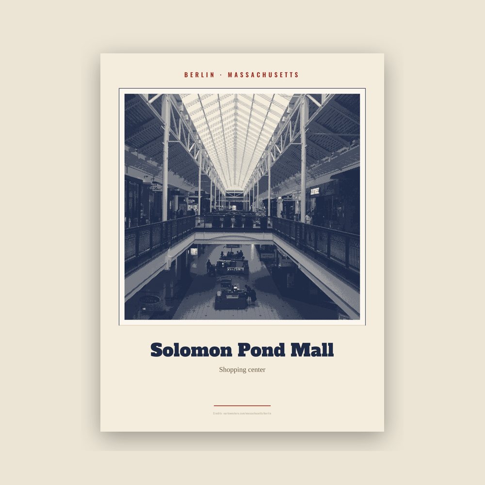 Berlin Solomon Pond Mall Landmark Print
