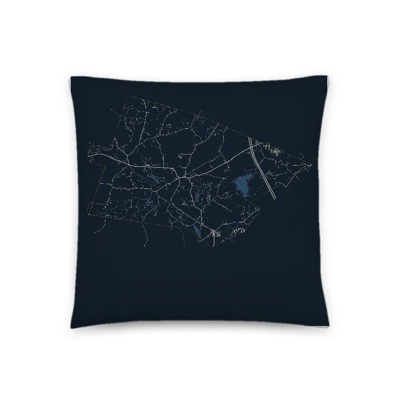 Berlin Map Throw Pillow