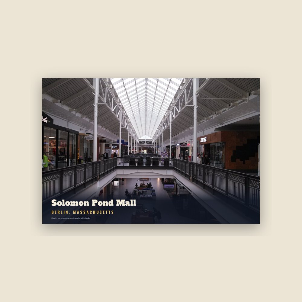 Berlin Solomon Pond Mall Postcard