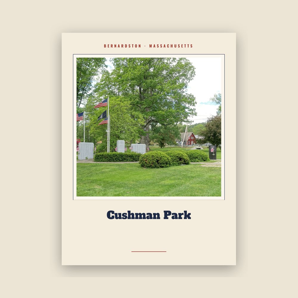 Bernardston Cushman Park Landmark Print