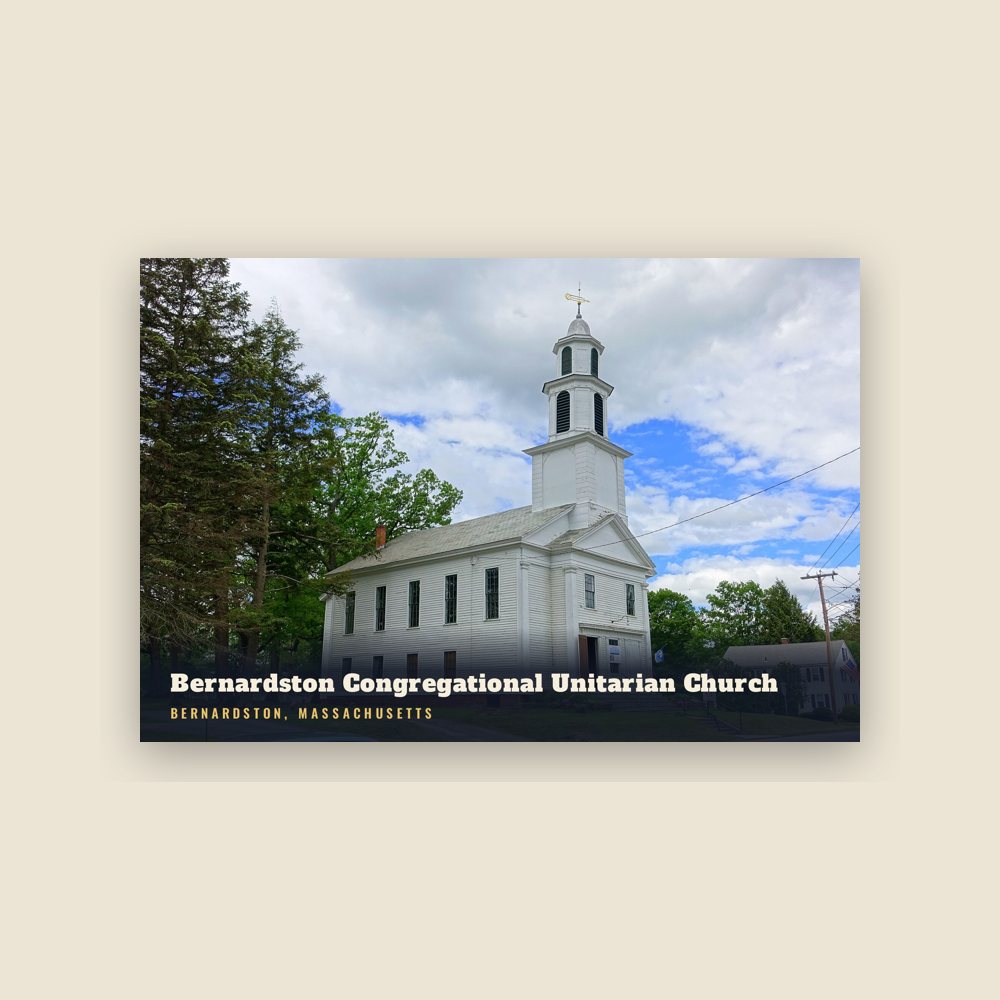 Bernardston Bernardston Congregational Unitarian Church Postcard