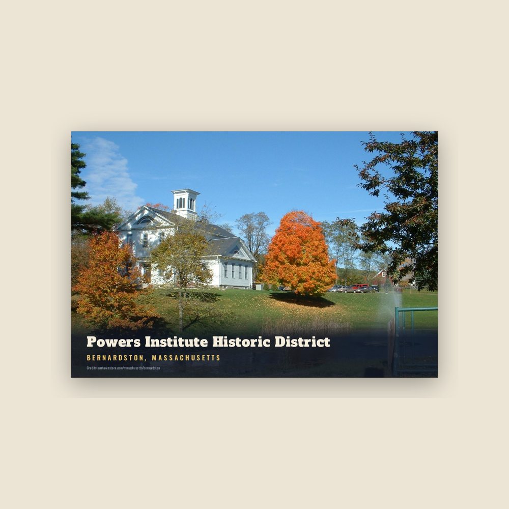 Bernardston Powers Institute Historic District Postcard