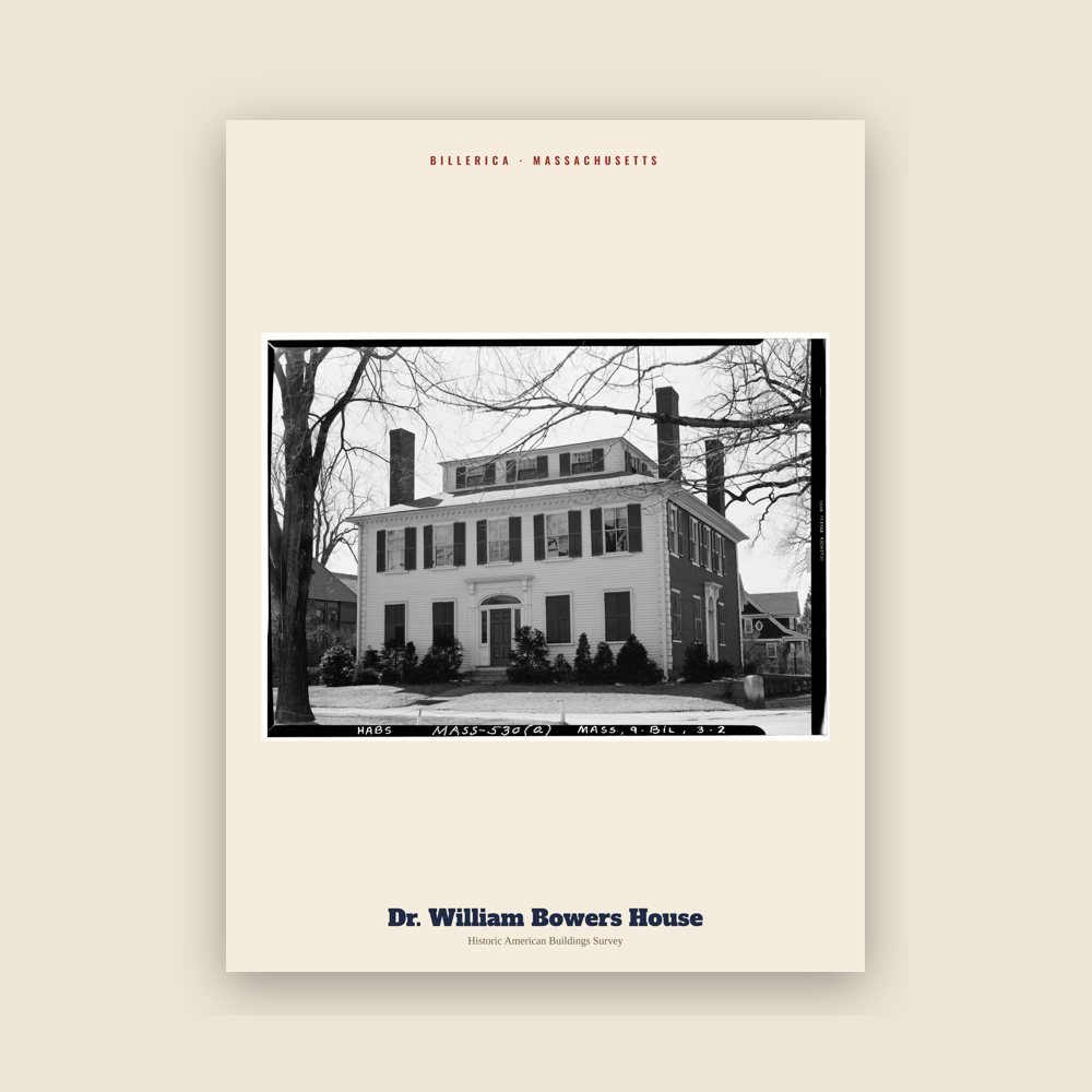 Billerica Dr. William Bowers House Archive Print