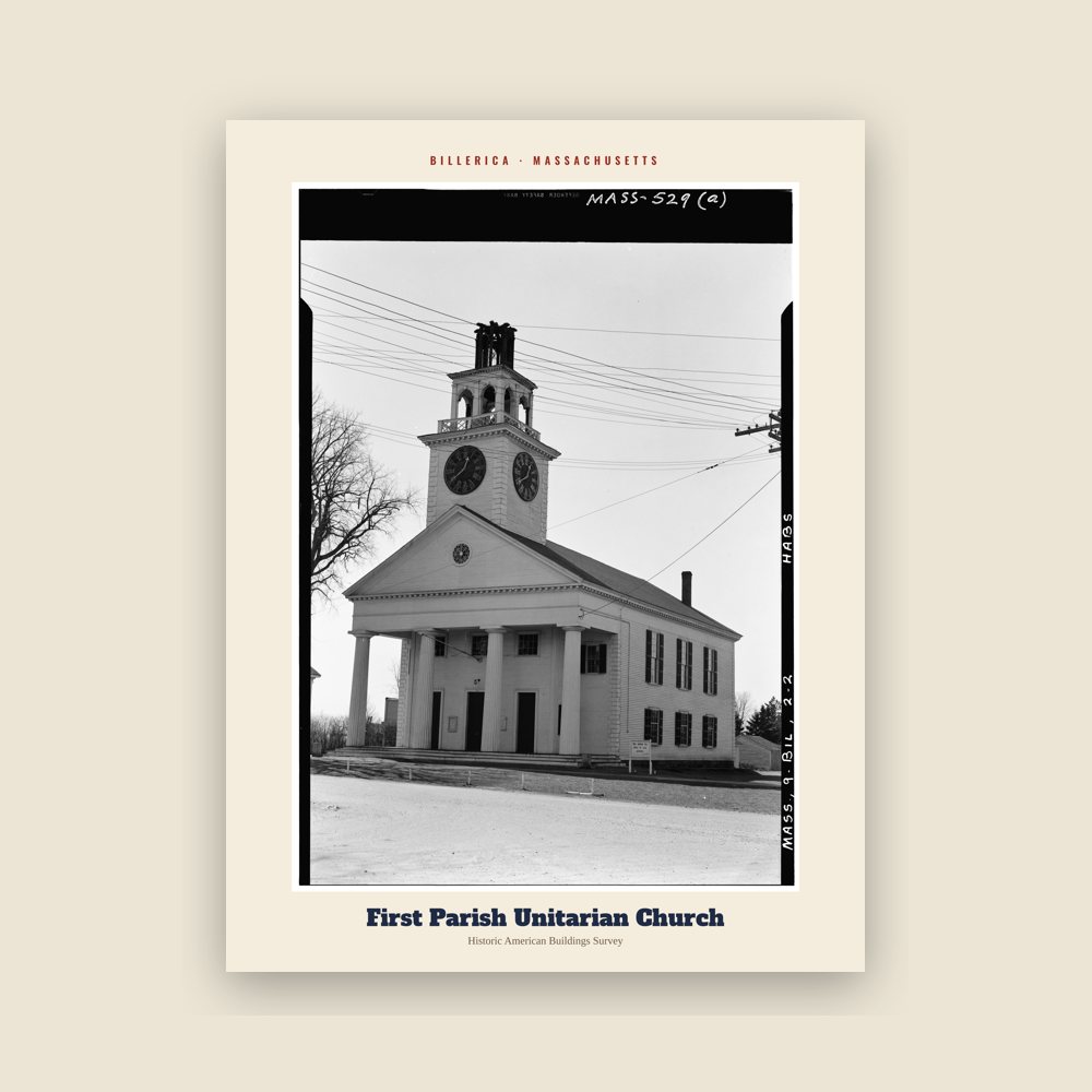 Billerica First Parish Unitarian Church Archive Print