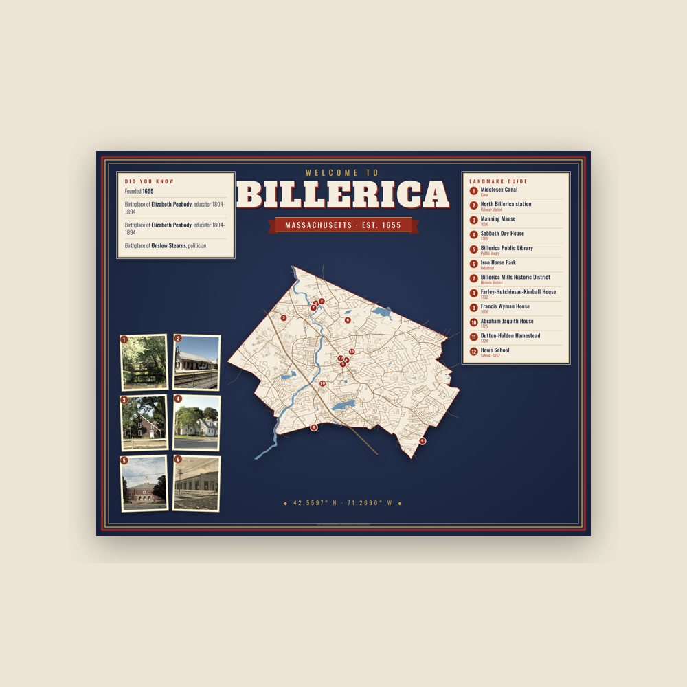 Billerica Map Placemat