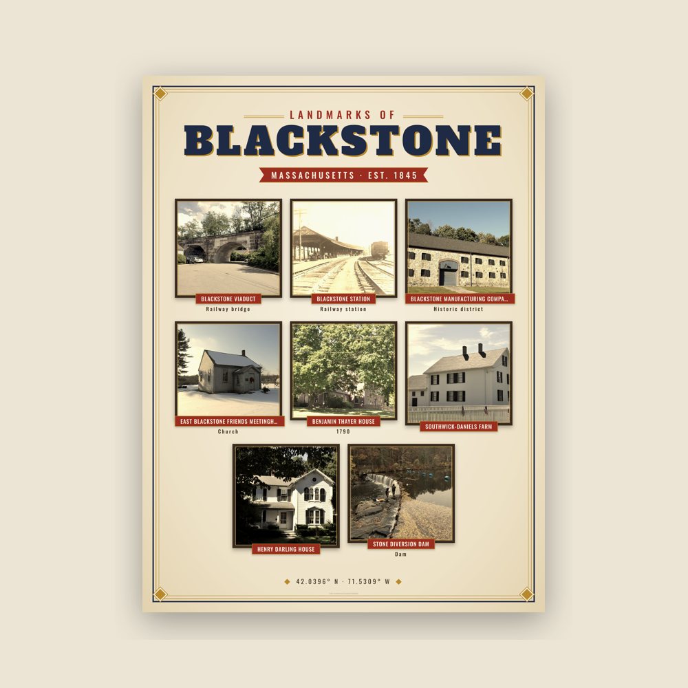 Blackstone Landmarks Photo Poster