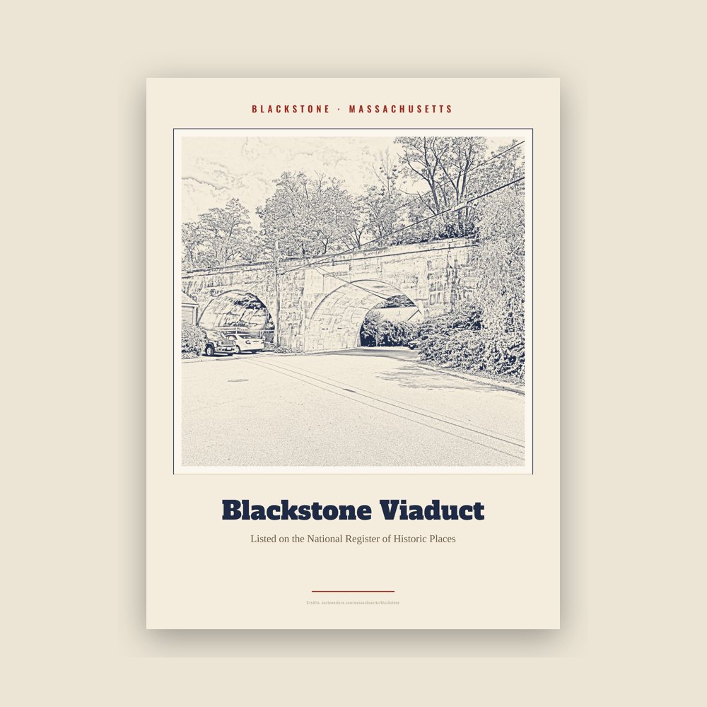 Blackstone Blackstone Viaduct Landmark Print