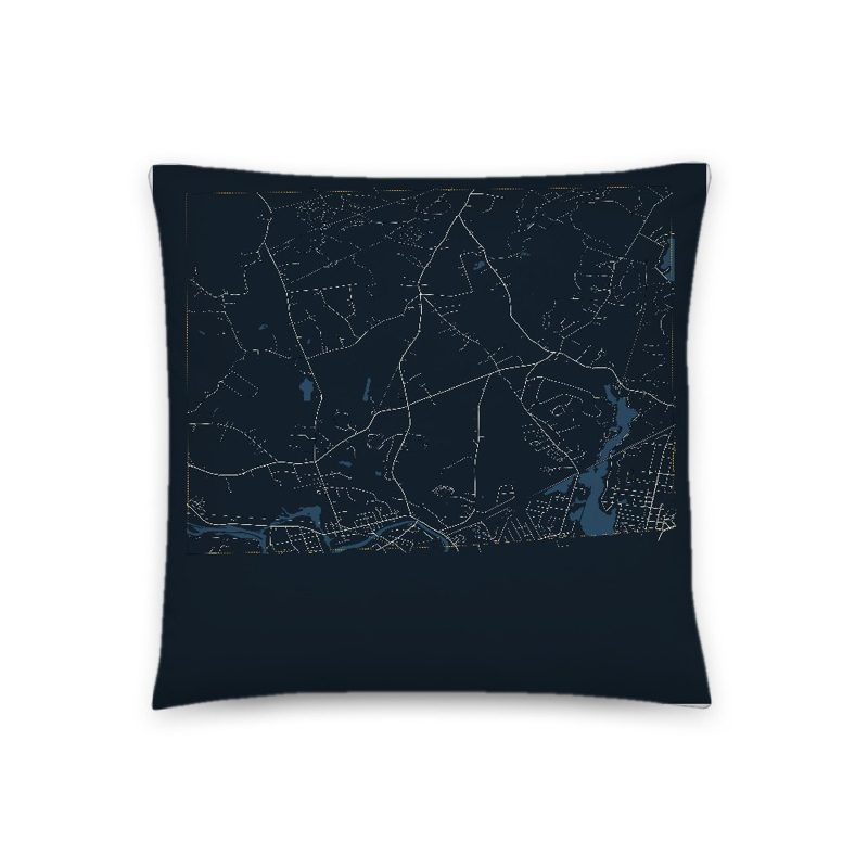 Blackstone Map Throw Pillow