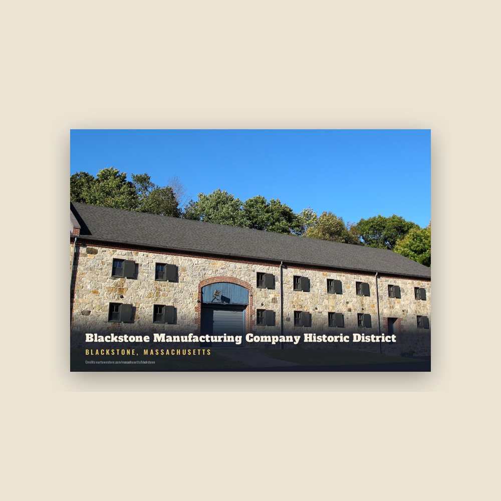 Blackstone Blackstone Manufacturing Company Historic District Postcard