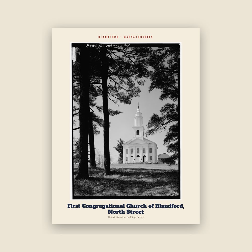 Blandford First Congregational Church of Blandford, North Street Archive Print