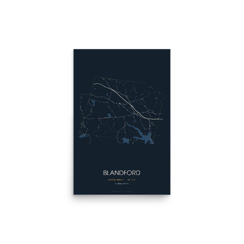 Blandford Street Map Poster · Midnight