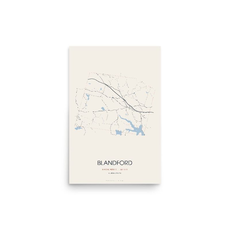 Blandford Street Map Poster · Linen