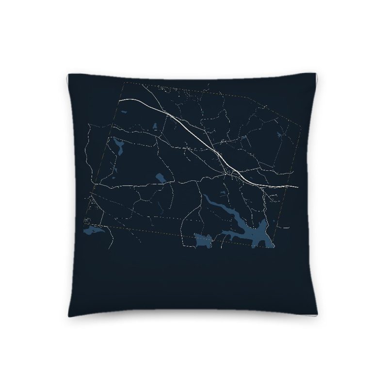 Blandford Map Throw Pillow