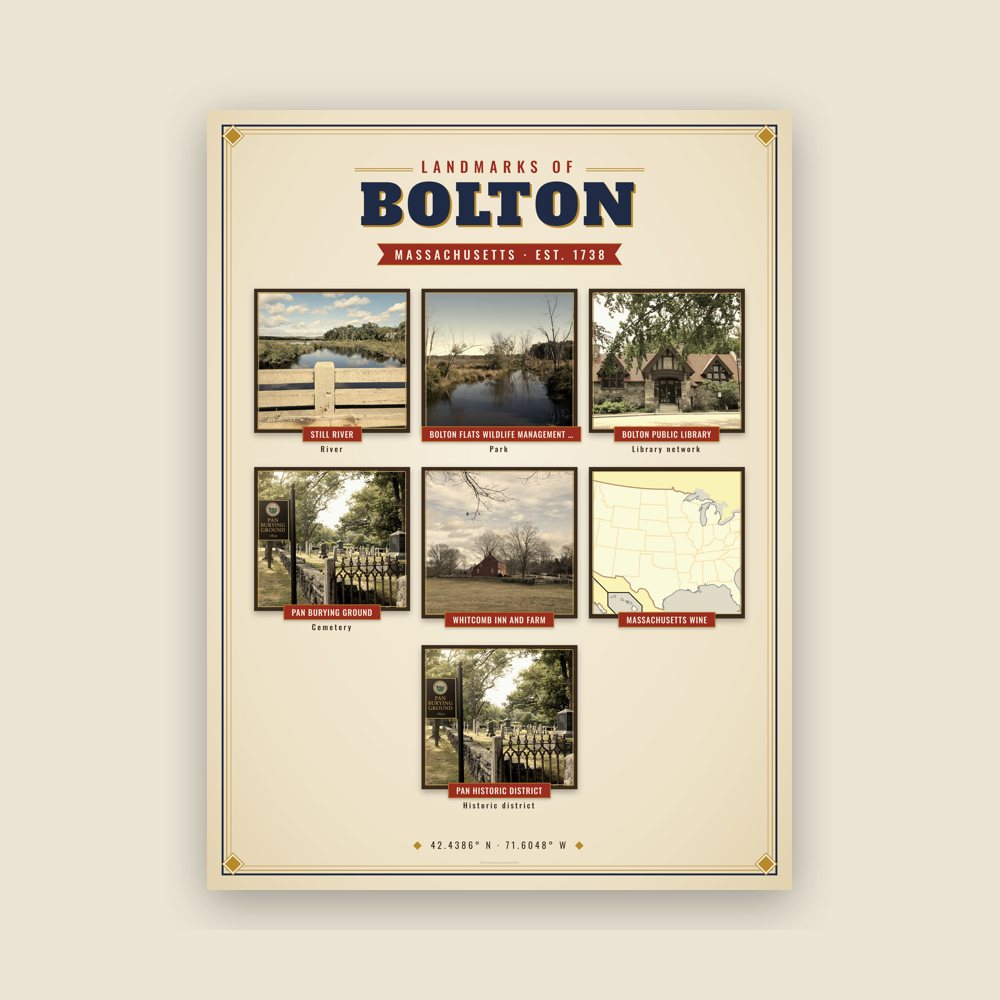 Bolton Landmarks Photo Poster
