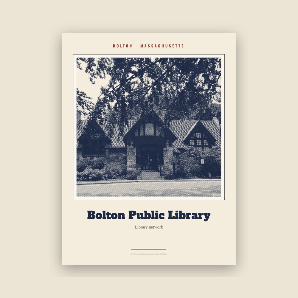 Bolton Bolton Public Library Landmark Print