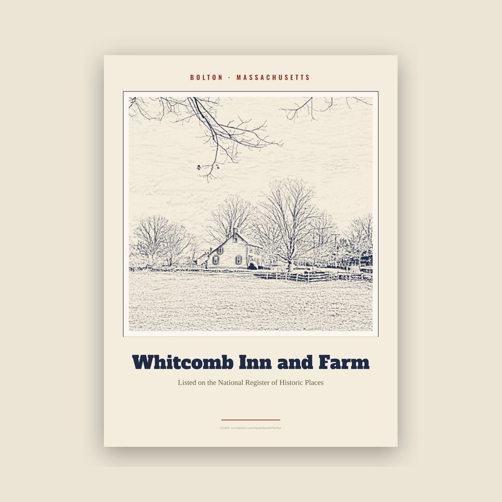 Bolton Whitcomb Inn and Farm Landmark Print