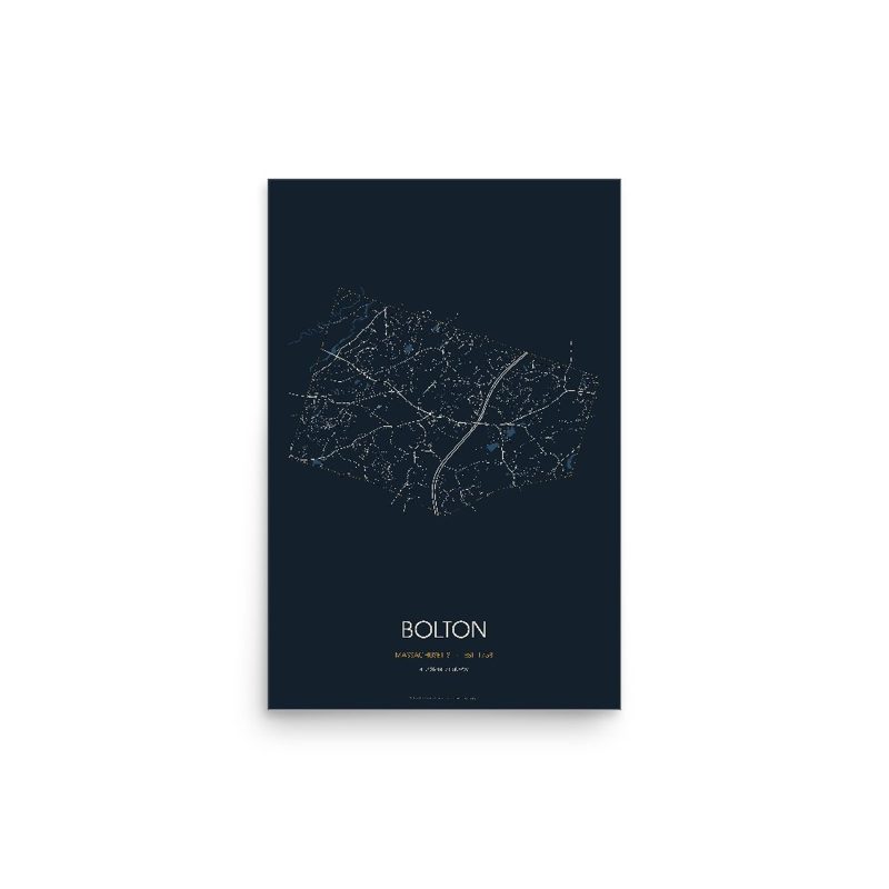 Bolton Street Map Poster · Midnight
