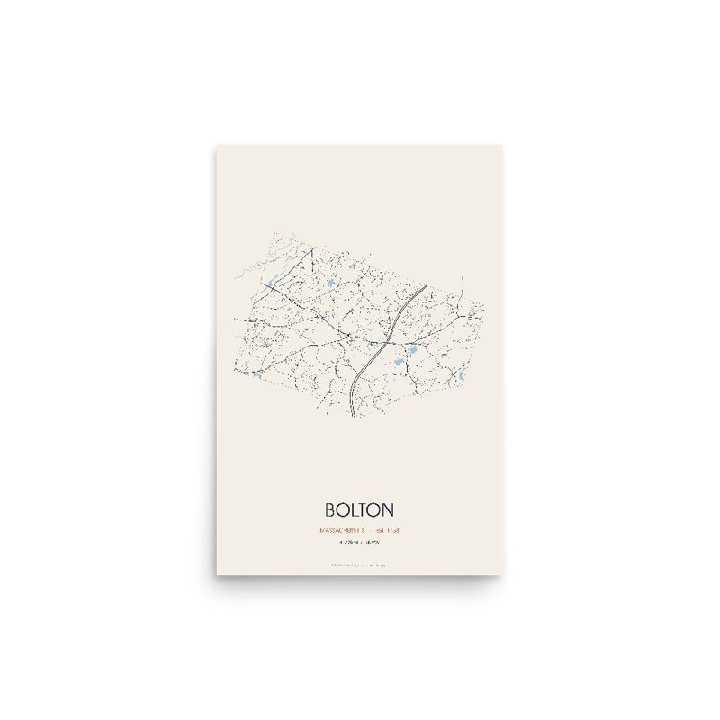 Bolton Street Map Poster · Linen