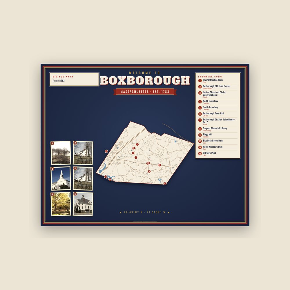 Boxborough Map Placemat