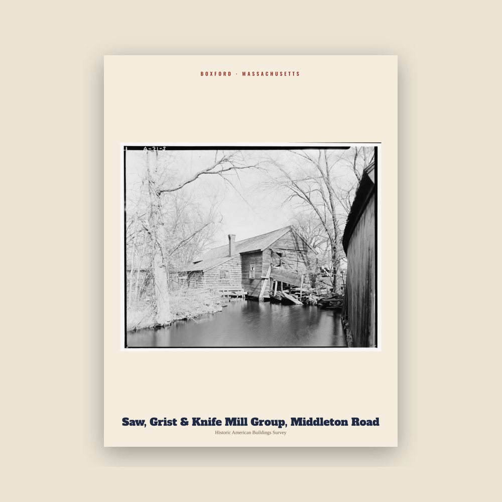 Boxford Saw, Grist & Knife Mill Group, Middleton Road Archive Print
