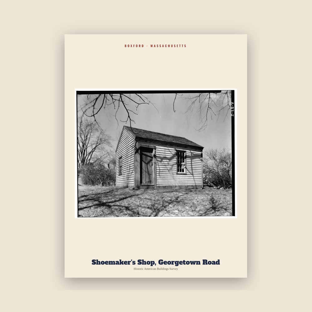 Boxford Shoemaker's Shop, Georgetown Road Archive Print
