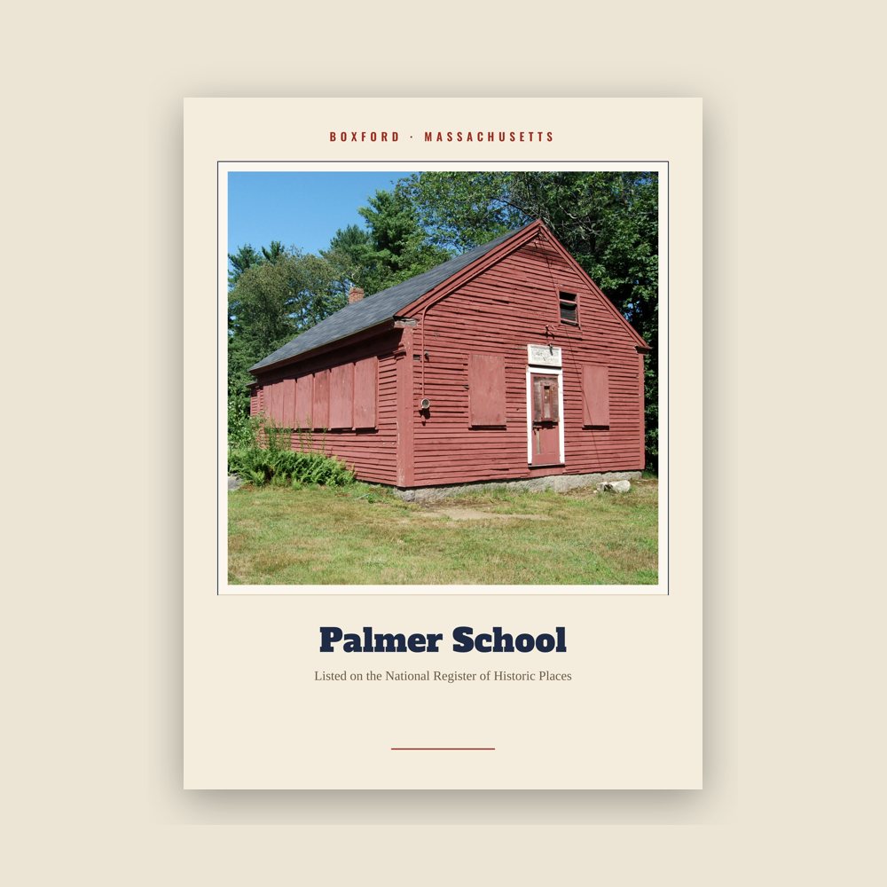 Boxford Palmer School Landmark Print