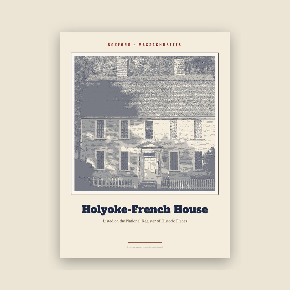 Boxford Holyoke-French House Landmark Print