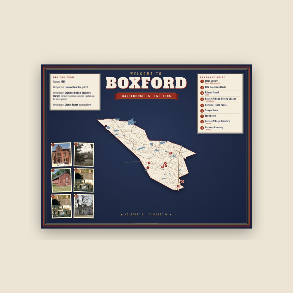 Boxford Map Placemat