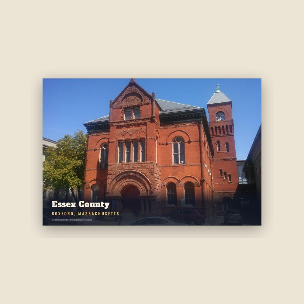 Boxford Essex County Postcard