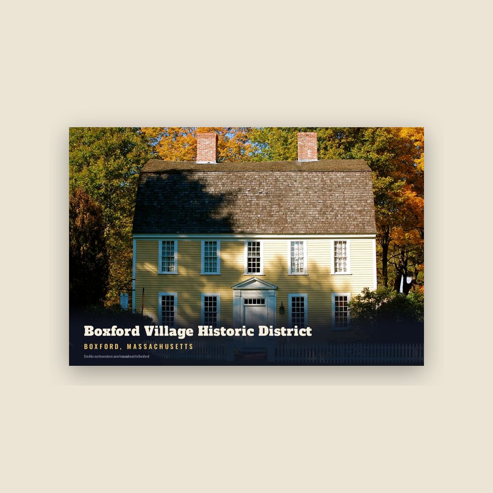 Boxford Boxford Village Historic District Postcard