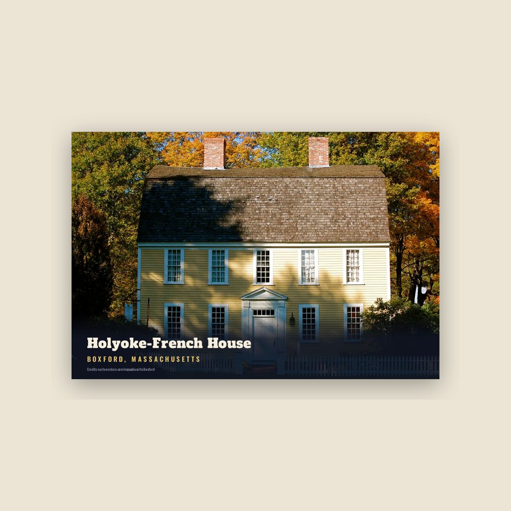 Boxford Holyoke-French House Postcard