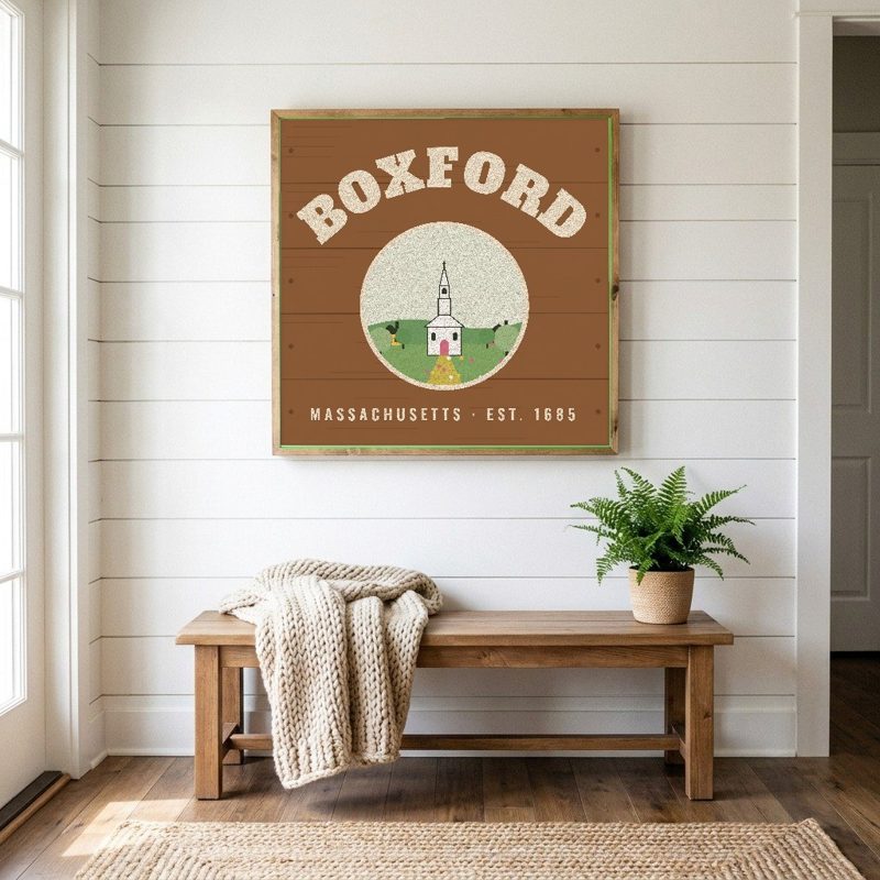 Boxford Hometown Wood Sign