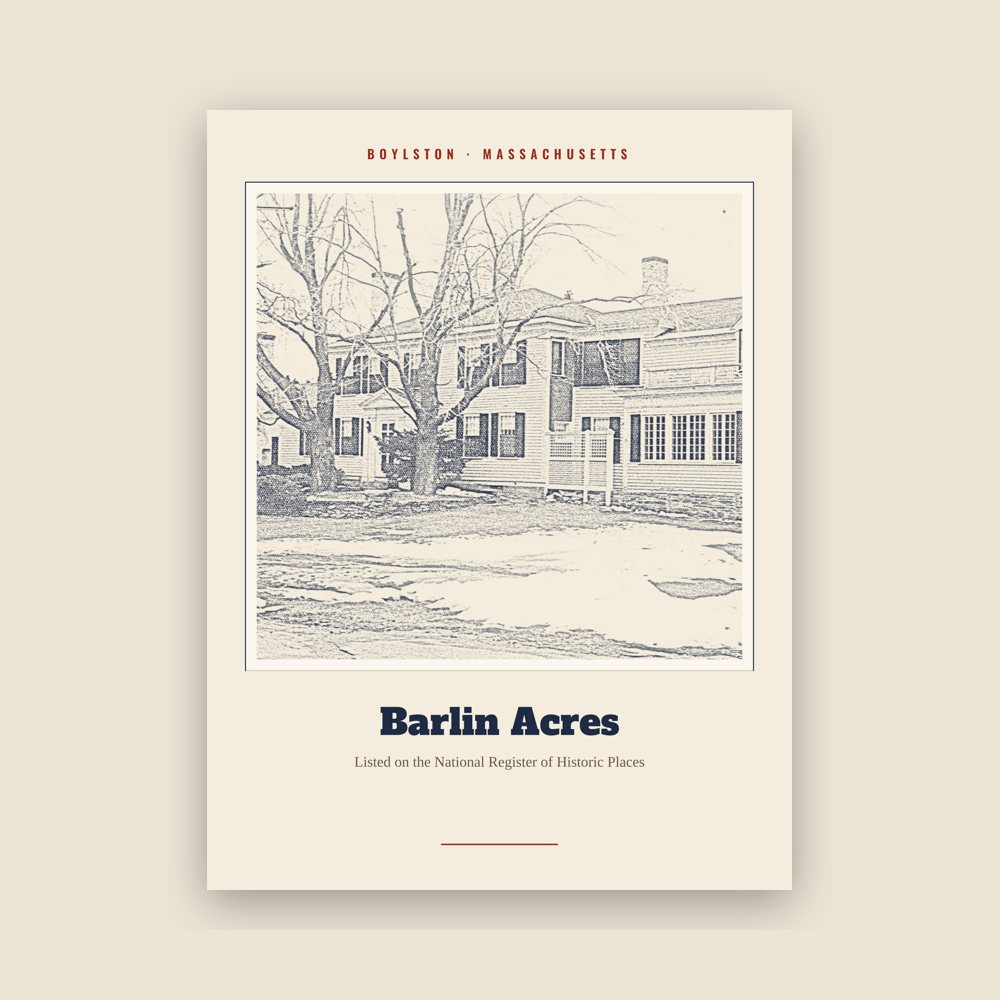 Boylston Barlin Acres Landmark Print