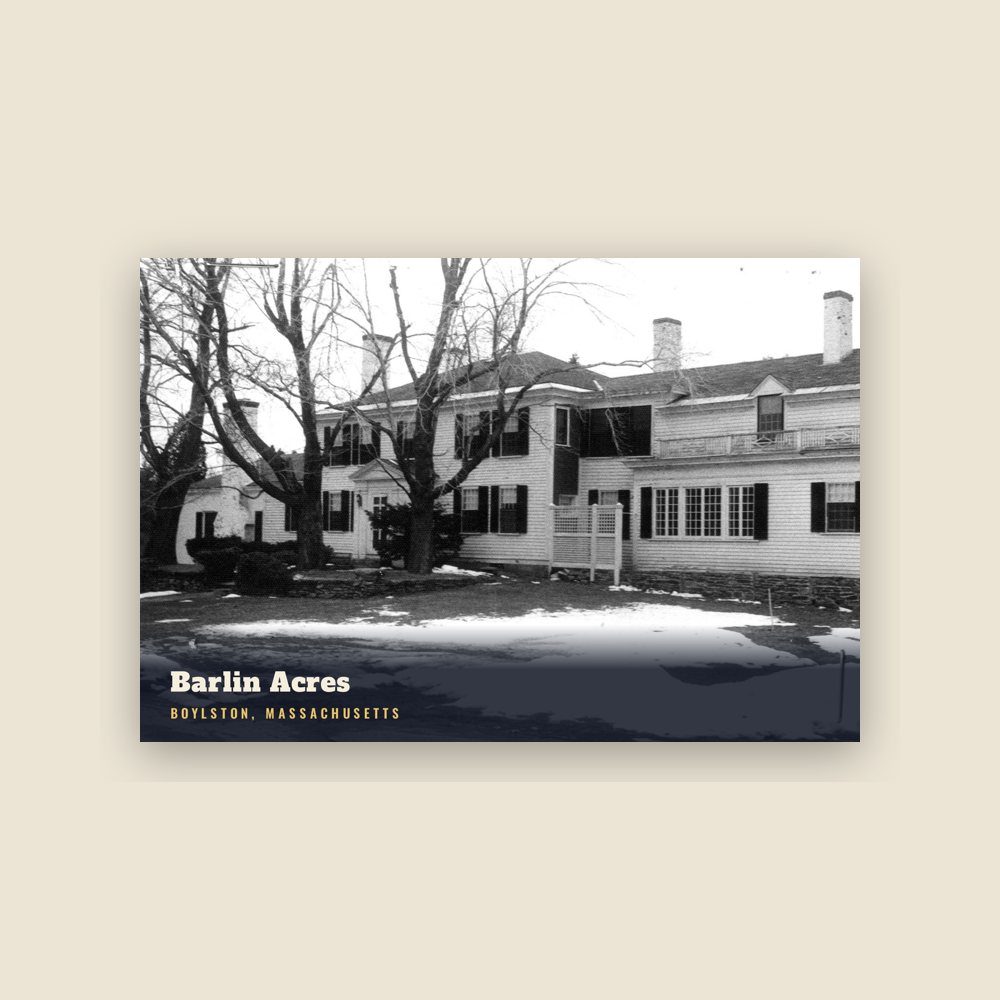 Boylston Barlin Acres Postcard