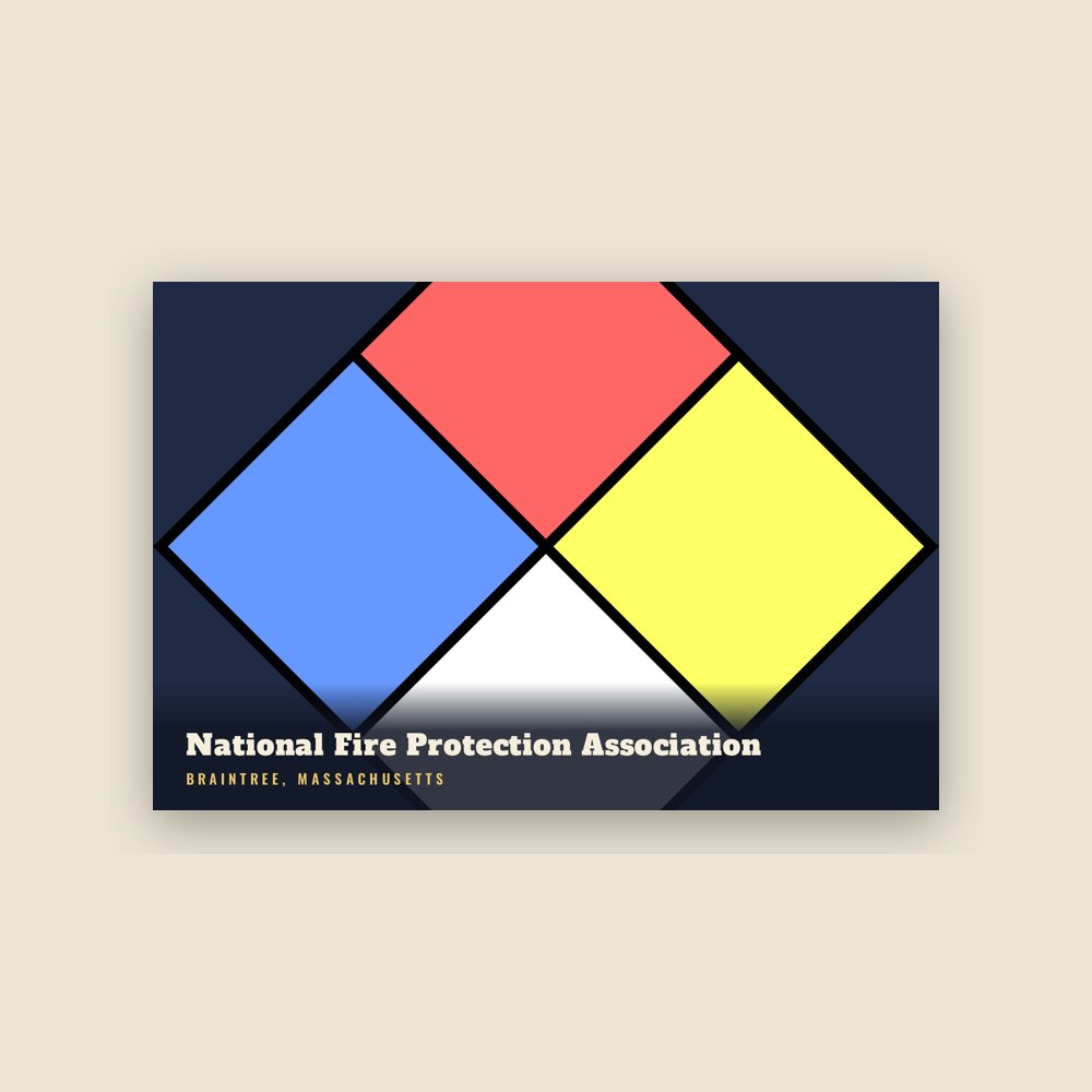 Braintree National Fire Protection Association Postcard