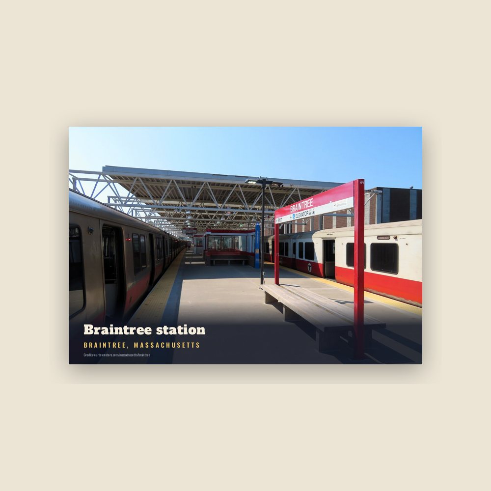 Braintree Braintree station Postcard