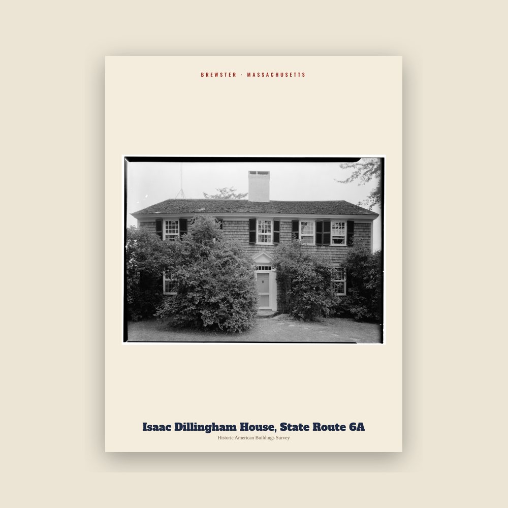 Brewster Isaac Dillingham House, State Route 6A Archive Print